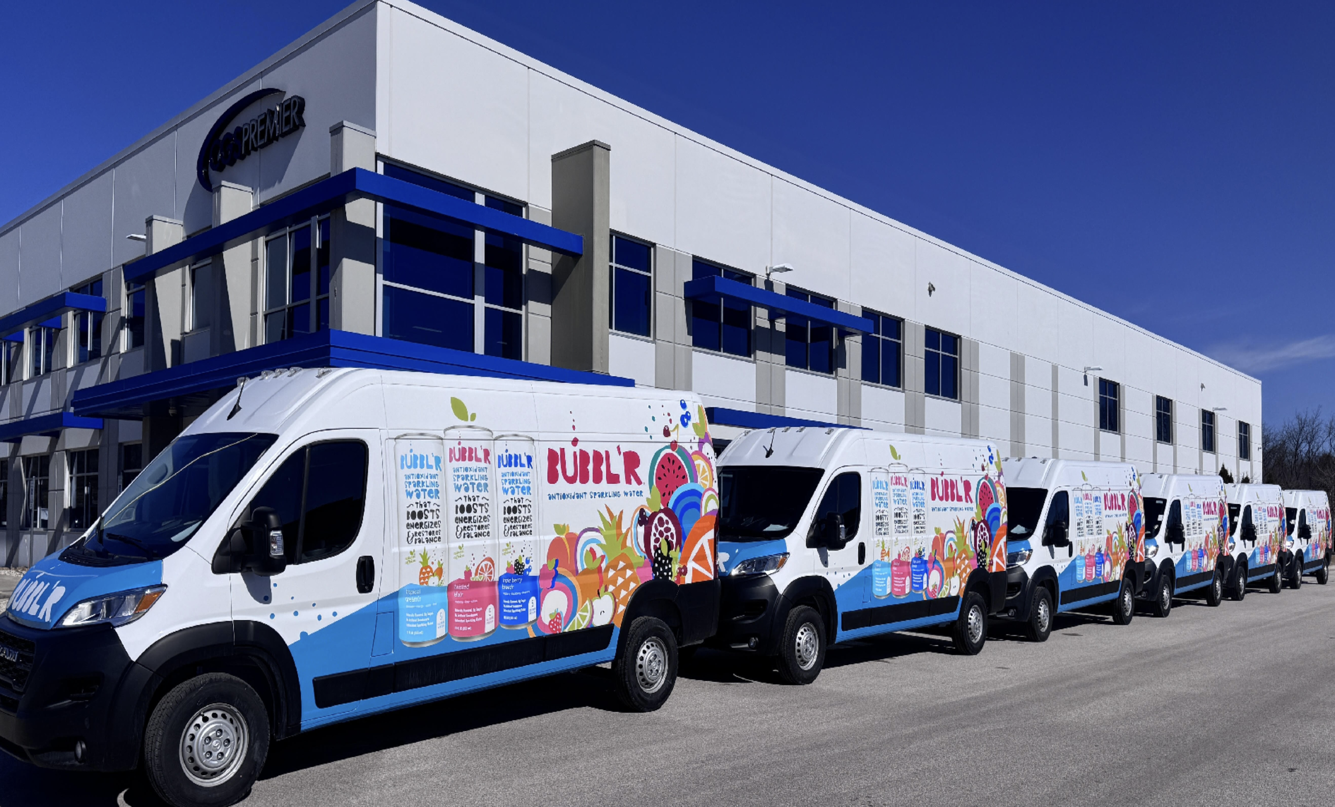 Beverage — BUBBL'R fleet staged for market